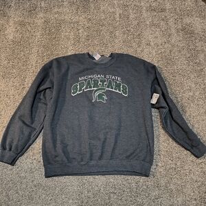 Unisex Vintage Michigan State Spartans Sweatshirt Size XL Woman - Large Men